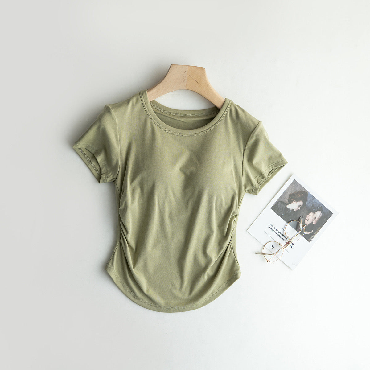 Cinched Waist Padded T-shirt